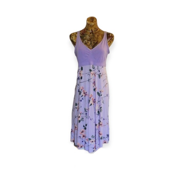 Target Dresses & Skirts - Target brand dress maxi sleeveless purple floral Medium v neck